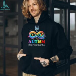 New York Mets NY Autism Awareness Accept Understand Love Rainbow T Shirt