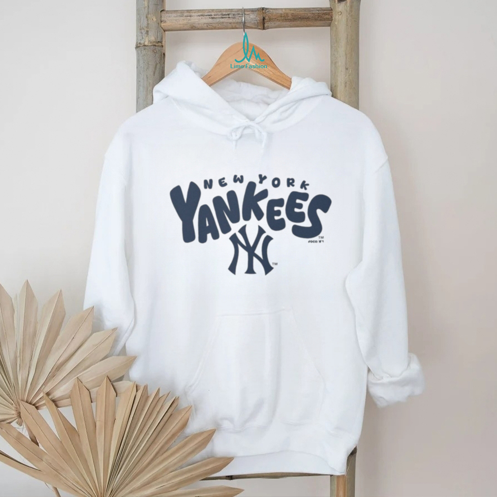 New York Yankees Navy Script Logo Oatmeal Heather T shirt New York Yankees Navy Script Logo Oatmeal Heather T shirt