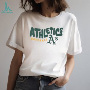 Oakland Athletics Baseball A's Logo Oatmeal Heather T shirt