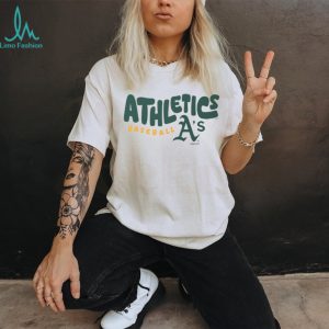 Oakland Athletics Baseball A's Logo Oatmeal Heather T shirt