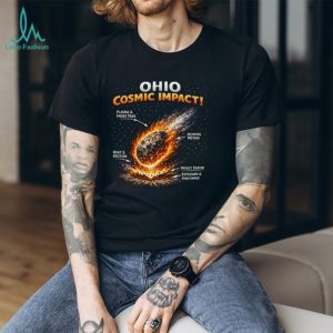 Ohio Cosmic Impact Meteor Science Diagram Graphic T Shirt