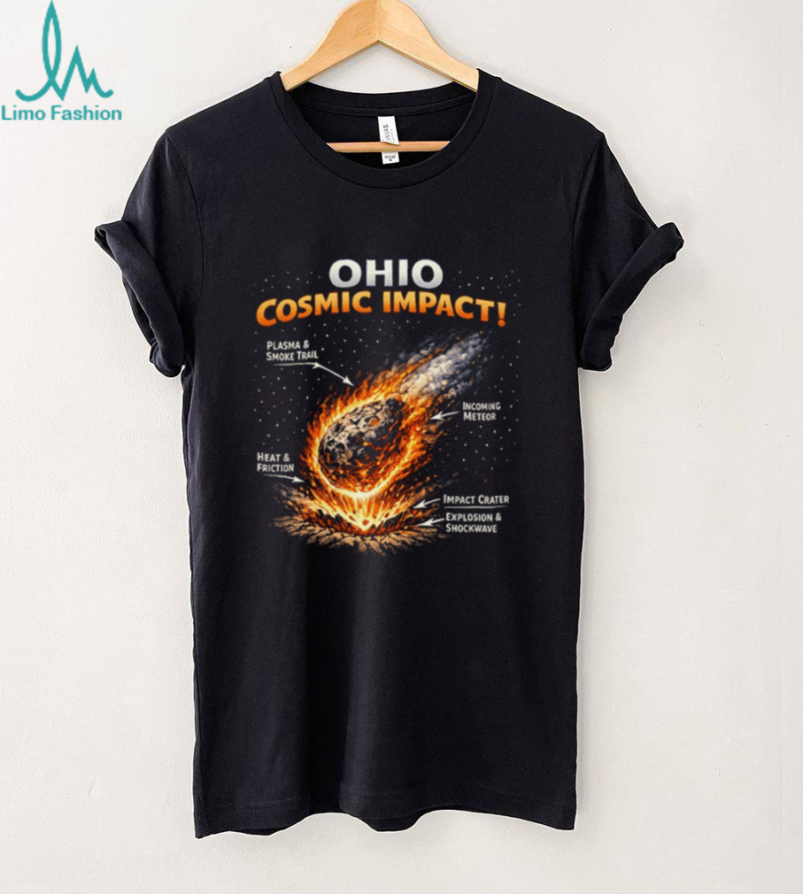 Ohio Cosmic Impact Meteor Science Diagram Graphic T Shirt Ohio Cosmic Impact Meteor Science Diagram Graphic T Shirt