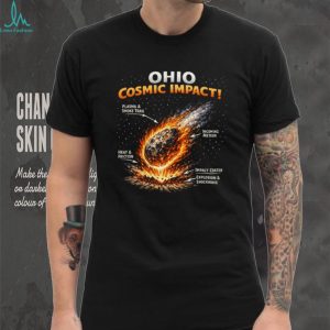 Ohio Cosmic Impact Meteor Science Diagram Graphic T Shirt