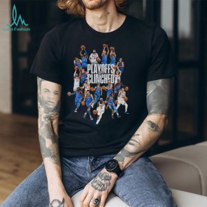 Oklahoma City Thunder Basketball NBA Playoffs Clinched 2026 Poster T Shirt