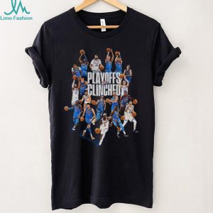 Oklahoma City Thunder Basketball NBA Playoffs Clinched 2026 Poster T Shirt