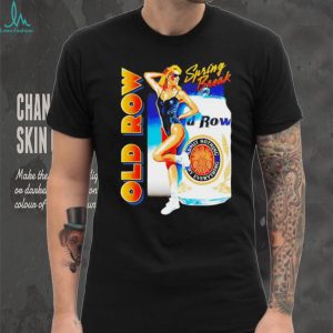 Old Row Spring Break Retro Bikini Girl Beer Can T Shirt