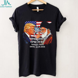 Operation Epic Fury Target Iran Political Parody T Shirt