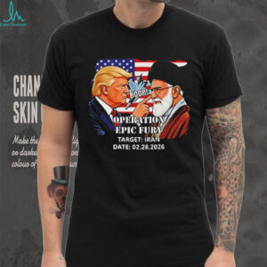 Operation Epic Fury Target Iran Political Parody T Shirt