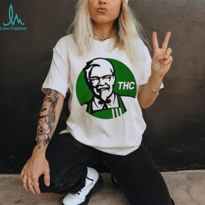 Parody Colonel Sanders Green THC Graphic T Shirt