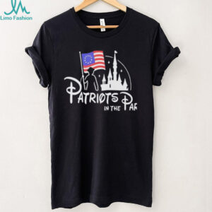 Patriots In The Park American Flag Castle Silhouette Patriotic T shirt