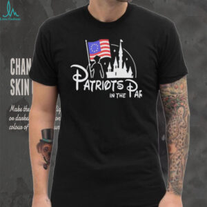 Patriots In The Park American Flag Castle Silhouette Patriotic T shirt
