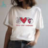 Peace Love Astros Houston Baseball Fan White Graphic T shirt Peace Love Astros Houston Baseball Fan White Graphic T shirt