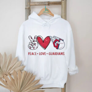 Peace Love Guardians Cleveland Baseball Fan T Shirt