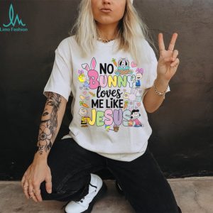 Peanuts Gang No Bunny Loves Me Like Jesus Easter Christian Shirt
