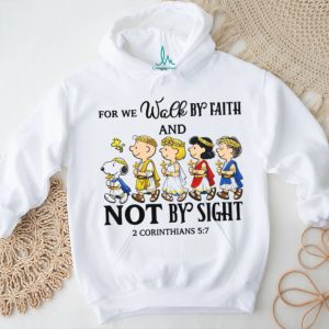 Peanuts Gang We Walk By Faith Not By Sight 2 Corinthians 5 7 T Shirt