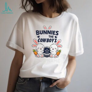Personalized Cowboys Easter Bunny Plush T Shirt