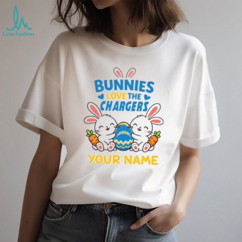 Personalized Los Angeles Chargers Easter Bunny T Shirt Personalized Los Angeles Chargers Easter Bunny T Shirt