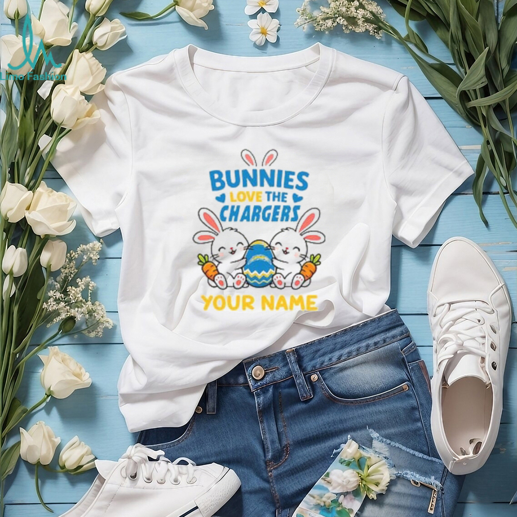 Personalized Los Angeles Chargers Easter Bunny T Shirt Personalized Los Angeles Chargers Easter Bunny T Shirt