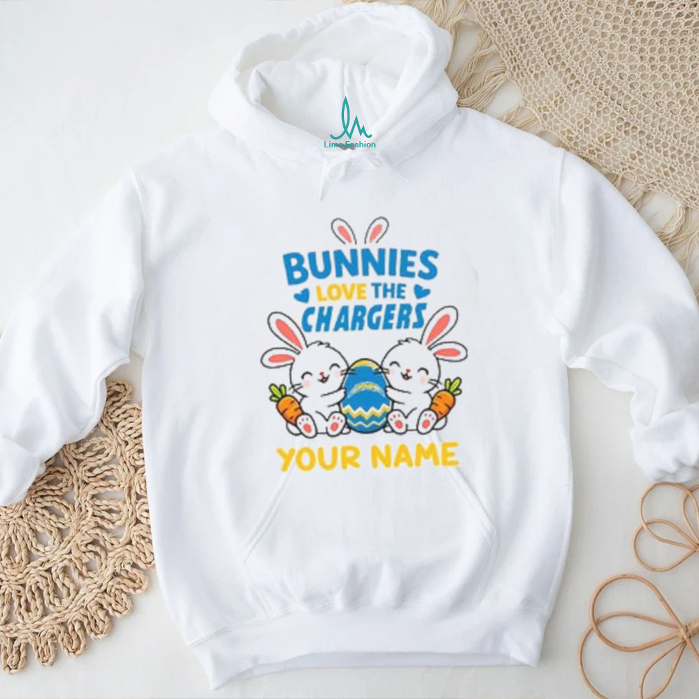 Personalized Los Angeles Chargers Easter Bunny T Shirt Personalized Los Angeles Chargers Easter Bunny T Shirt