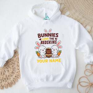 Personalized Redskins Easter Bunny Plush T Shirt