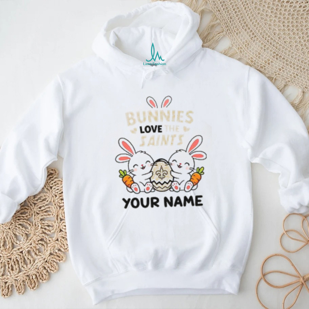 Personalized Saints Easter Bunny Plush T Shirt Personalized Saints Easter Bunny Plush T Shirt