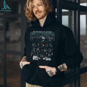 Philadelphia Eagles Champions On The Road To Victory Football Graphic T shirt