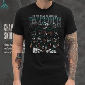 Philadelphia Eagles Champions On The Road To Victory Football Graphic T shirt
