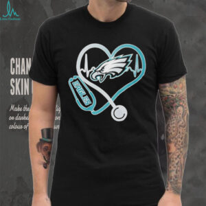 Philadelphia Eagles Heart Stethoscope Medical Team Fan T Shirt