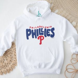 Philadelphia Phillies Red & Blue Script Oatmeal Heather T shirt