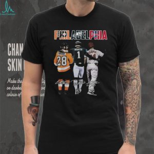 Philadelphia Sports Legends Giroux Hurts Harper Signature T Shirt