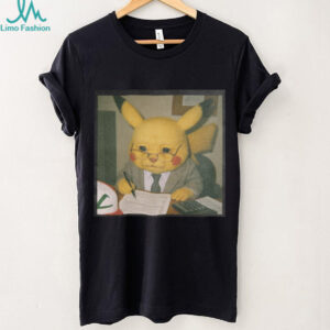 Pikachu Working at Office Desk “Detective Business” Vintage T Shirt