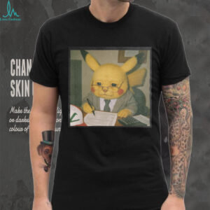 Pikachu Working at Office Desk “Detective Business” Vintage T Shirt