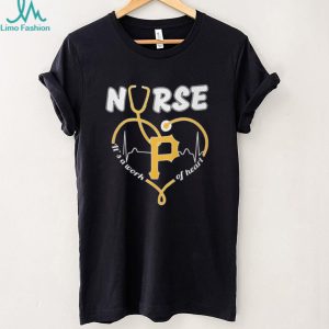 Pittsburgh Pirates Nurse Heart Stethoscope Baseball Gift T Shirt