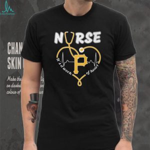 Pittsburgh Pirates Nurse Heart Stethoscope Baseball Gift T Shirt