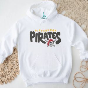 Pittsburgh Pirates Oatmeal Heather Vintage Logo Crewneck T shirt