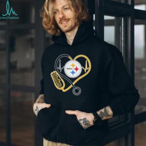Pittsburgh ST shirtlers Heart Stethoscope Nursing Pride T Shirt