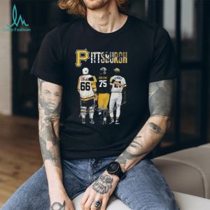 Pittsburgh Sports Heritage T Shirt Lemieux, Greene, and Clemente Signatures
