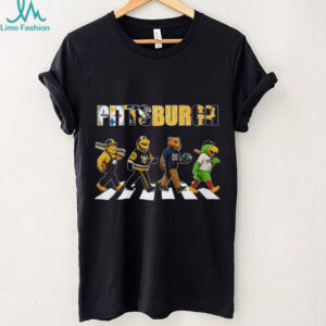 Pittsburgh Sports Mascots Abbey Road Crossing T Shirt
