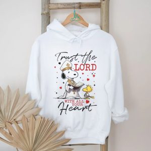 Pope Snoopy and Woodstock “Trust The Lord With All Your Heart” Shirt