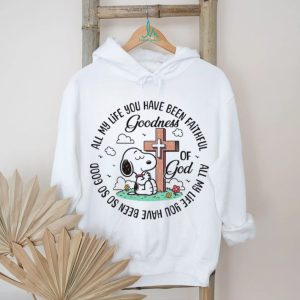 Praying Snoopy at the Cross “Goodness of God” Religious T Shirt
