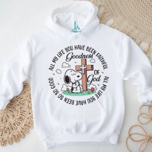 Praying Snoopy at the Cross “Goodness of God” Religious T Shirt