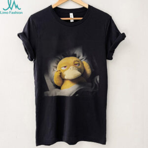 Psyduck Waking Up Smoking Cigarette Funny Retro Aesthetic T Shirt