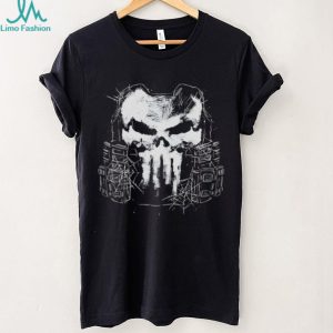 Punisher Skull Tactical Gear Graphic Black T Shirt