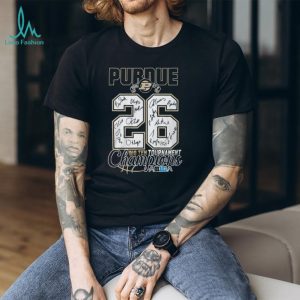 Purdue Boilermakers 2026 Big Ten Tournament Champions Signature Jersey Number T Shirt