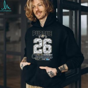 Purdue Boilermakers 2026 Big Ten Tournament Champions Signature Jersey Number T Shirt