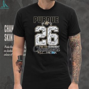Purdue Boilermakers 2026 Big Ten Tournament Champions Signature Jersey Number T Shirt