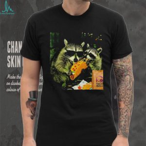 Raccoons Eating Taco Bell Sunglasses Funny Graphic T Shirt