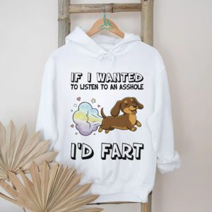 Rainbow Magic “I'd Fart” Cute Dachshund Humor T Shirt