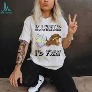 Rainbow Magic “I'd Fart” Cute Dachshund Humor T Shirt