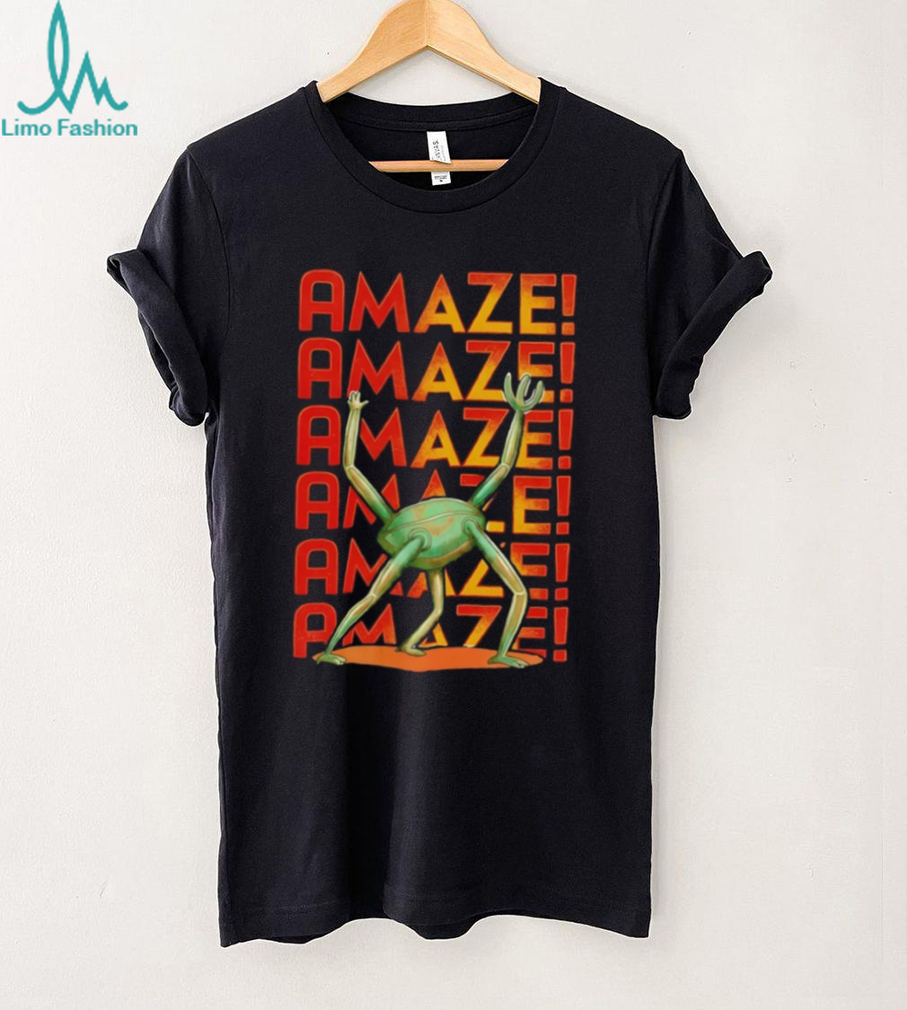 Retro Amaze! Green Robot Dancing Graphic T Shirt Retro Amaze! Green Robot Dancing Graphic T Shirt